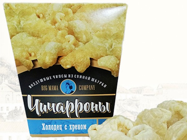 Чичарроны со вкусом холодца и хрена в Железнодорожном