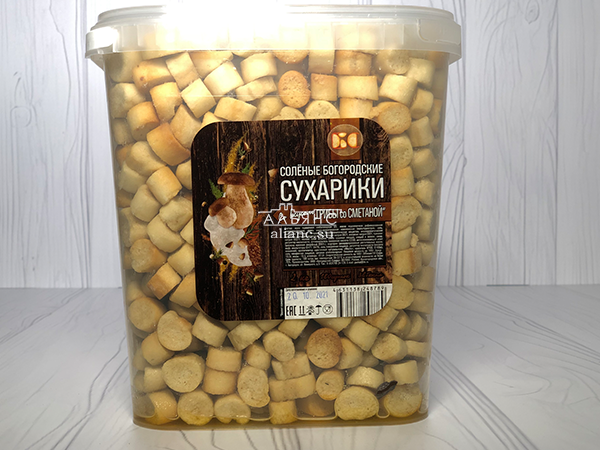 Сухарики с грибами и сметаной в Железнодорожном