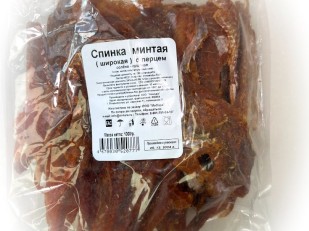 Симпл ассорти 80 гр (1*21 шт): Минтай спинка широкая с перцем (МиЛара)