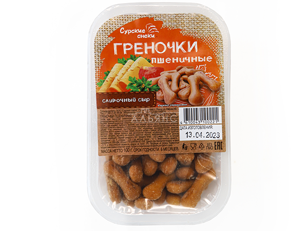 Сурские (ПШЕНИЧНЫЕ) Сливочный сыр (100 гр) в Железнодорожном