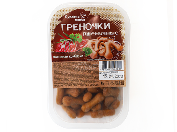 Сурские (ПШЕНИЧНЫЕ) Копченая колбаска (100 гр) в Железнодорожном