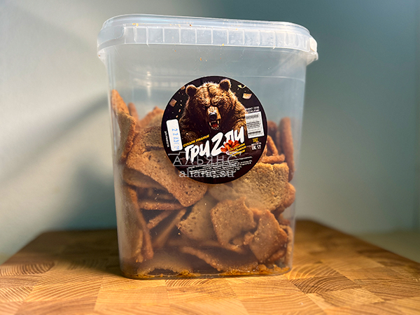 Ведро Ржаные гренки со вкусом Крылышки Барбекю (1 кг) в Железнодорожном