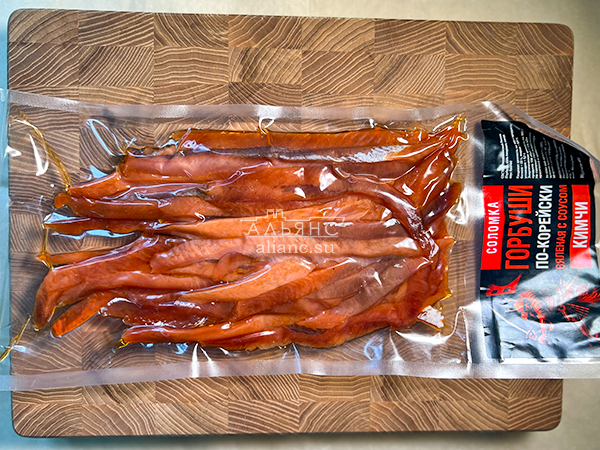 Горбуша соломка по-корейски в Железнодорожном