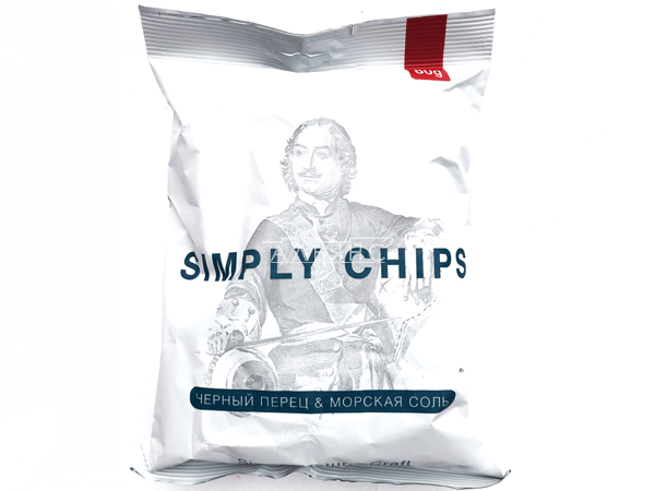 Картофельные чипсы "Simple chips" Морская соль и черный перец 80 гр. в Железнодорожном